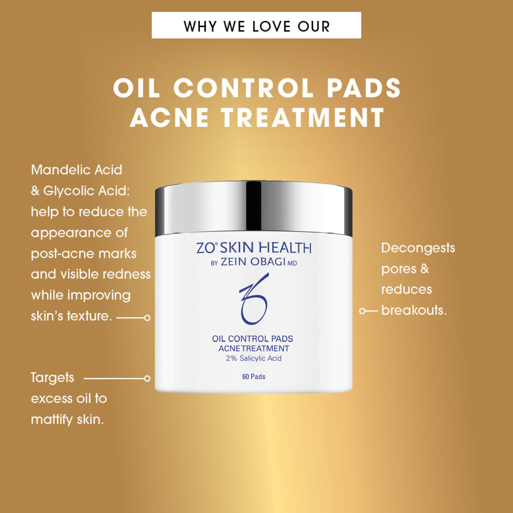 ZO Oil Control Pads Acne Treatment Lébo Aesthetics & Spa